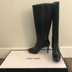 Nine West “Okena” tall leather boot
